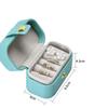 Light Luxury Mini Jewelry Box, Portable Dustproof Ring & Earring Storage Case for Travel and Home Use