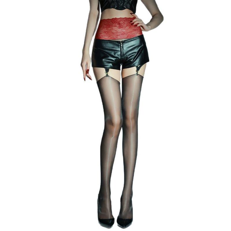 

Блестящие чулки с подвязками Сексуальные кружевные шелковые чулки Ультратонкие колготки One size