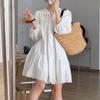 White Lace Splicing Holiday Dress Women's Summer New Yunnan Xinjiang Grassland Travel Photo Dress