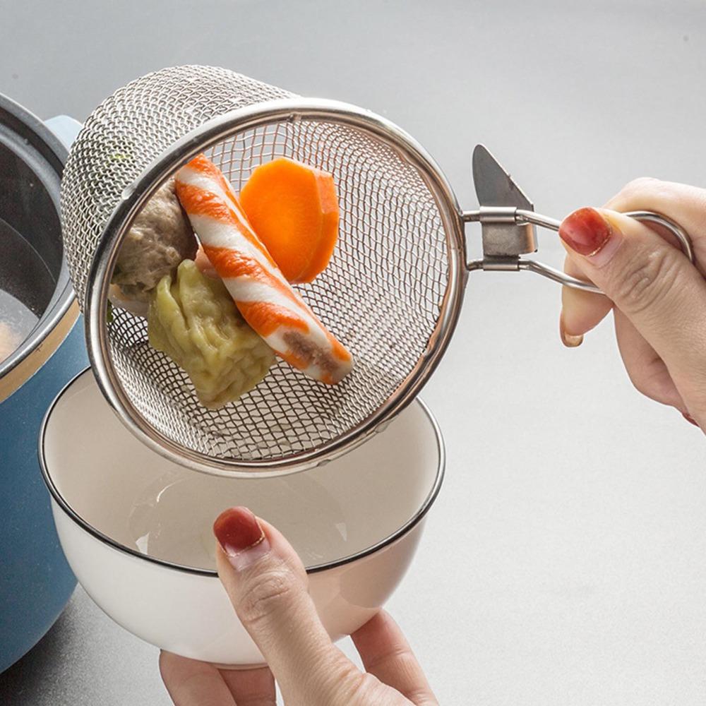 304 Stainless Steel Deep Fryer Basket Fine Mesh Food Strainer Food Colander  Onion Rings