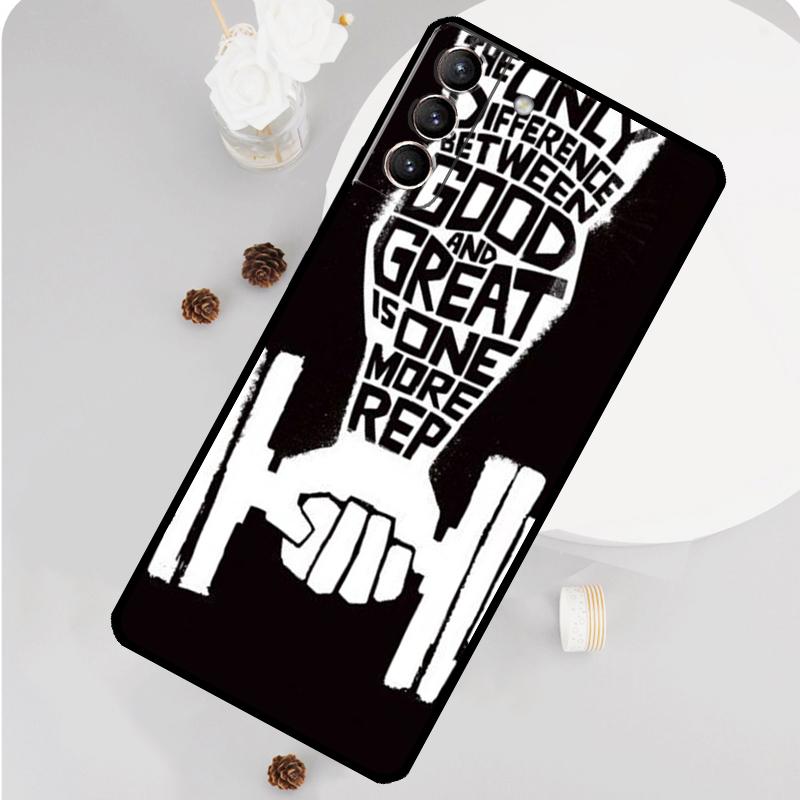 Bodybuilding Gym Fitness Phone Case For Samsung Galaxy S25 S26 Ultra S20 S21 S22 S23 S24 S10 Plus S25 FE Funda Cover