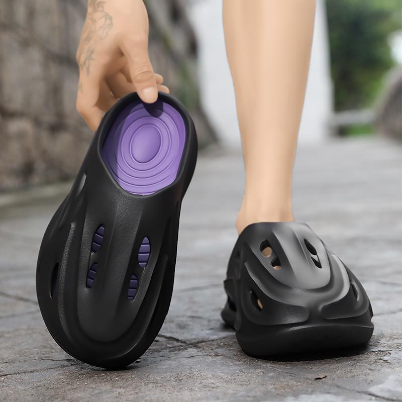 Mens Toe-Toe Slide Shoes For Summertime, Latest Design Anti-Skid, Wear-Resistant, Thick-Soled Beach Athletic Sandal Shoes