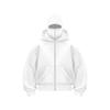 Unique Design for Spring and Autumn Season, Double-layer Hooded Zipper Sweatshirt Jacket, Loose Street Style for Men and Women, Couple Style