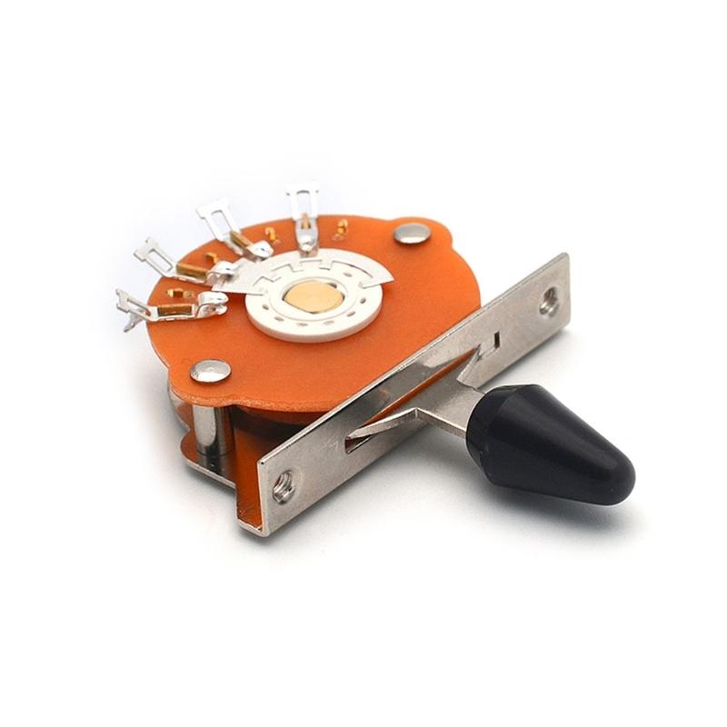 Heavy Duty 3/4/5 Way Electric Guitar Pickup Lever Switch Guitar Pickup Selector Switch for Guitar with 3 Plastic Tip