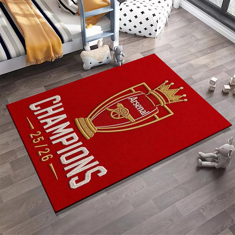 Arsenal Champions Designed Floor Mat, Suitable As a Non-slip Mat for the Living Room or Bedroom Sofa
