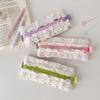 1 Pc Cute Korean Fashion Pencil Pouch Mini Kawaii Causal Jacquard Knitted Pencil Case Stationery Storage Bag Student Supplies