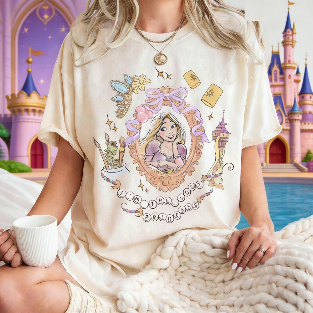 2026 Καλοκαιρινό Μοάνα Ραπουνζέλ Γραφικό T-shirt Unisex Unisex Μόδα Βαμβακερή Ποιότητα Casual Χαλαρό Κοντομάνικο Κλασικό Unisex