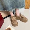 Fashion Platform Loafers Women 2025 Summer Versatile New Lace-up Tassel with Skirt Single Shoes