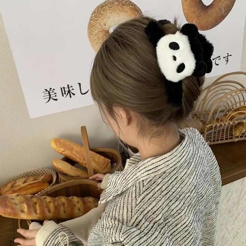 Large Plush Hair Clip: Autumn/Winter Volumizing Shark Clip for Women