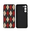 Buntes Karo Für Samsung Galaxy S25 S24 S23 Ultra S22 S21 Plus S20 Schwarze Weiche Silikon Schutzhülle
