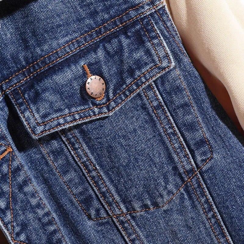 Denim Vest Men Outdoors Cotton Multi Pocket Sleevless Jean Jacket Tactical Waistcoat Coat