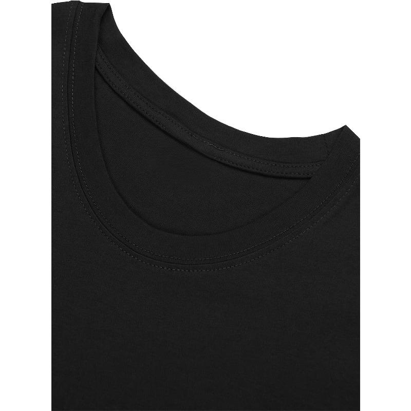 European Size Boy and Girl Fashion Short Sleeved Shirts with Letter Prints Breathable and Soft Comfortable Round Neck