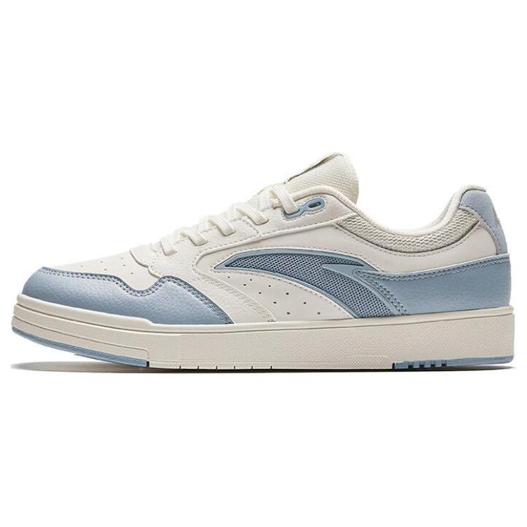 New Anta Street Naughty GZ Slip Resistant Low Top Skateboard Shoes Women's White Blue 122428011-1