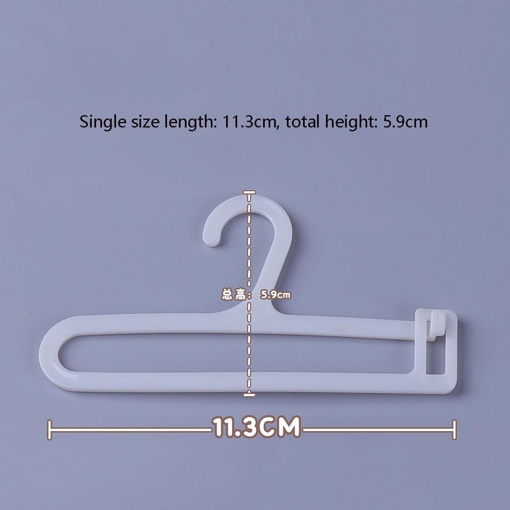 For Labubu Plastic Mini Clothes Organizer Doll Clothes Rack Labubu Dollhouse Furniture Toy Cosplay