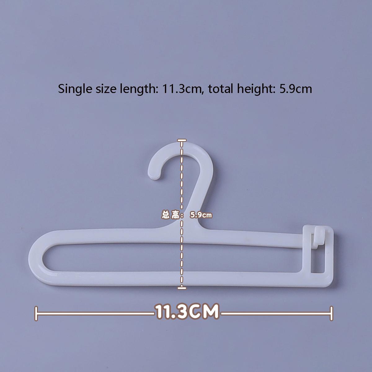 

For Labubu Plastic Mini Clothes Organizer Doll Clothes Rack Labubu Dollhouse Furniture Toy Cosplay One Size