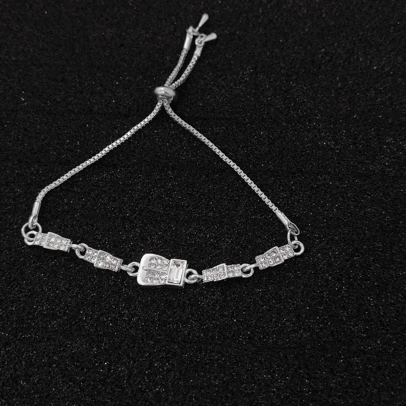 Zinc Alloy Bracelet Sparkling Zircon Flower Bracelet Handmade Bracelet Alloy For Daily Wear Fashion Accessory Party