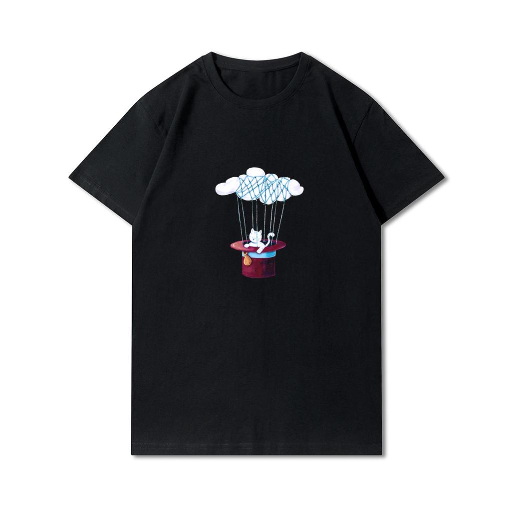 Anime 100 Muster Sommer Übergröße T-Shirts für Männer Buchstaben Bedruckt Lässige Kurzarm Oberteile 100% Baumwolle O Hals T-Shirts