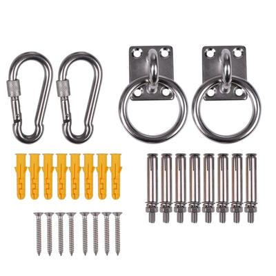 Stainless Steel Mounting Hardware Set for Hammock Chair Hammock (fittings, Screws, Anchors, Carabiners)