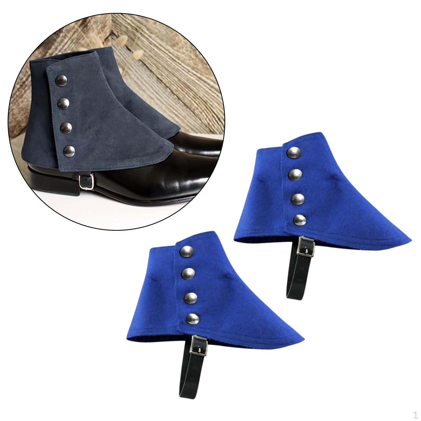 Гангстерские гетры на день рождения в винтажном стиле 1920-х годов, средневековые пиратские бахилы синий