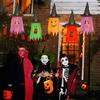 Glowing Outdoor Witch Hat LED Luminous Tree Hanging Ornament Kids Party Decor Halloween Wizard Hat Magic Prop Solution