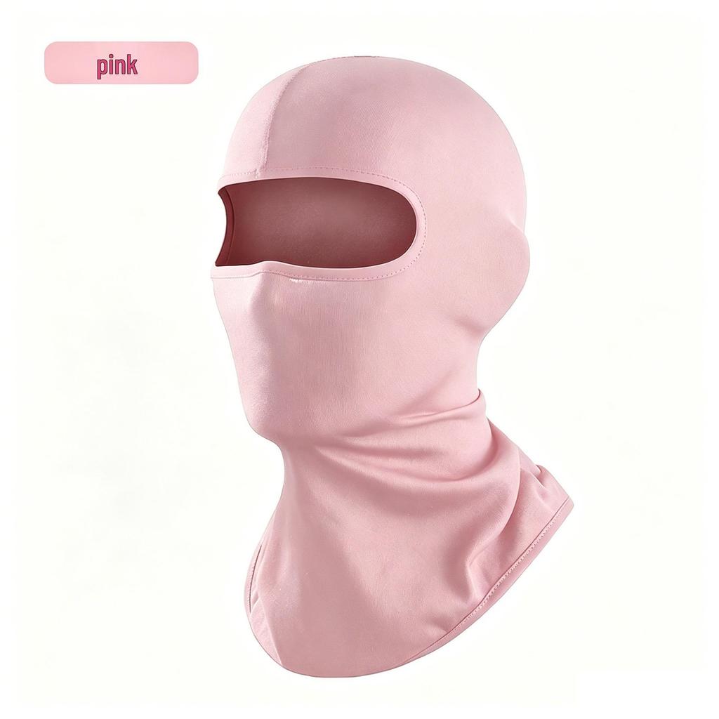 Maschera da Equitazione in Seta di Latte Antivento Antipolvere Protezione Solare per Casco o Campo da Gioco CS