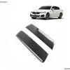 Carbon Fiber Interior Trim Set for BMW 5 Series: Center Console, Gear Shift, Multimedia Lift Panel, and Air Vents.