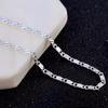 New Luxury 925 Silver Special 2MM Flat Clavicle Chains Necklaces for Men Women Wedding Jewelry Christmas Gifts 40-75cm
