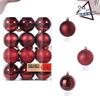 Pendant Set Shiny Xmas Decoration Christmas Ornament Glossy Decoration Set For Christmas Tree Gift-giving Celebration