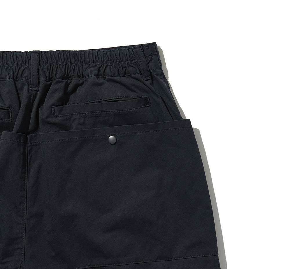 HISHANDER Multi Pocket Wide Pants [Dark Navy]