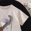Boys' Stylish Dinosaur Summer Outfit: Short Sleeve Cartoon Two-Piece Set for 2026