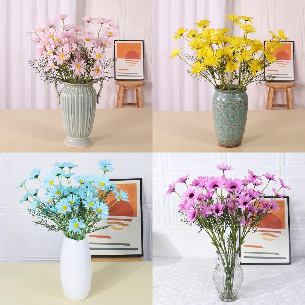 Long Branch Artificial Daisy Flowers Multi-color Natural Simulation Simulation Daisy Flowers Decorative 5 Head