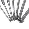 7pcs/set High Hardness Tile Drill Bit Set U-shaped Four-Edged Four-Flute Sawtooth Drill Bit Precision Wear Resistant