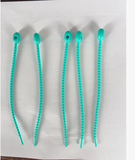 Colorful Self-Locking Silicone Cable Tie Keychain & Ornament Set