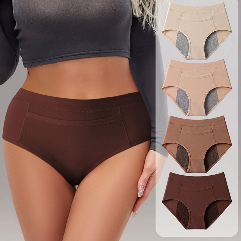 High Waist Women Menstrual Panties Physiological Panty Leak Proof Underwear Period Pants Breathable Cotton Girls Briefs