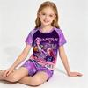 Cute Kpop Print Kids Homewear Set 2Pcs Short Sleeve Nightwear Sleepwear Pajamas for Children 3-14Y Pijamas Girls Birthday Gift