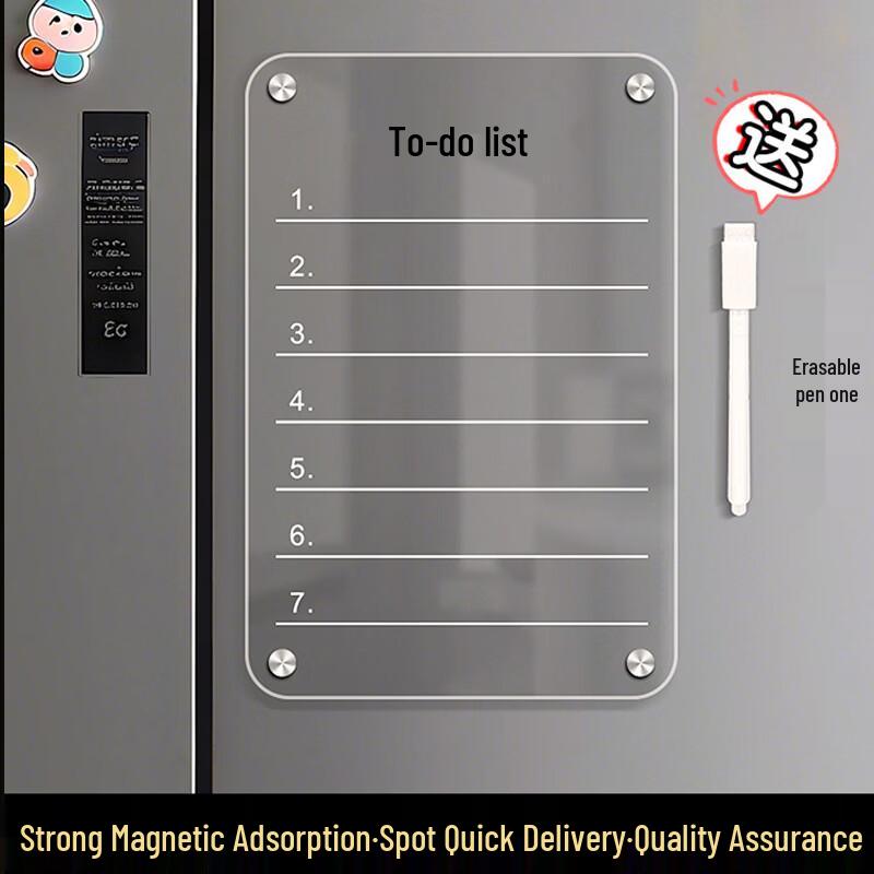 Chunhe Magnetic Erasable To-Do List Refrigerator Message Board