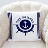 Blue Decorative Pillowcase Living Room Office Decoration Home Pillowcase