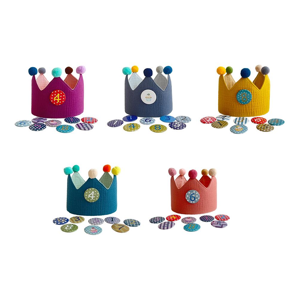 Moorle Cappello Corona Di Compleanno Con Numero – Blu, Per Bambini Ragazzi E Ragazze