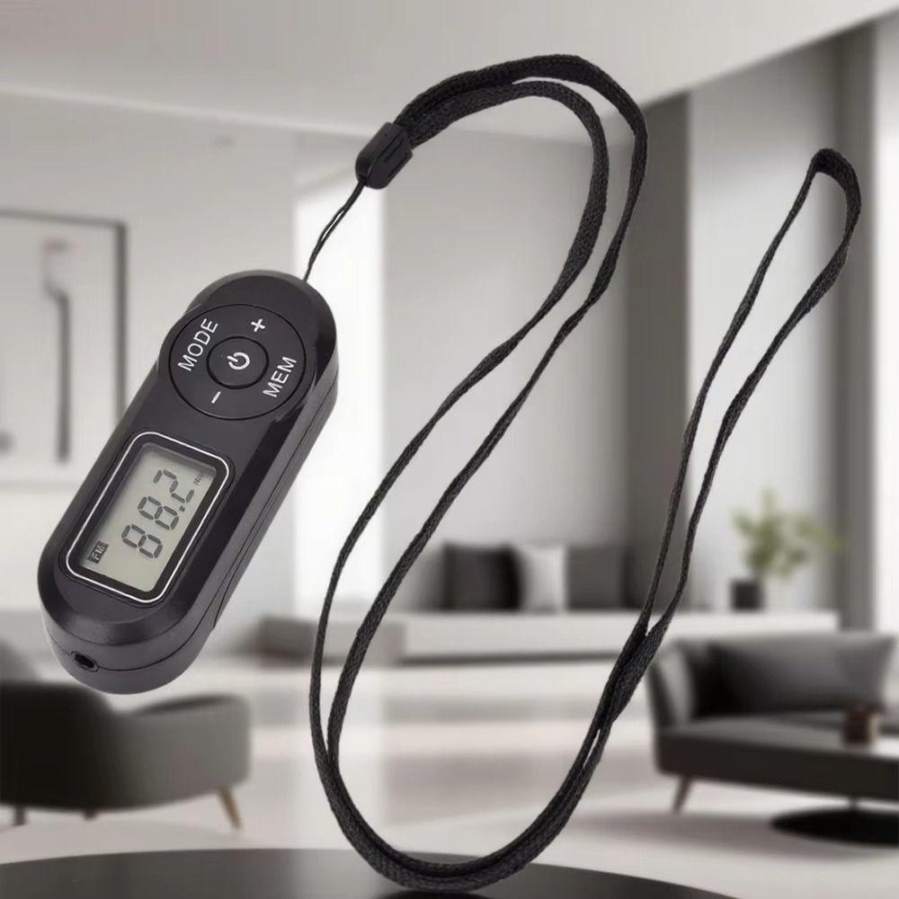 LCD Display Portable FM Radio Mini Retro FM Player Practical Pocket Radio Sports Activities
