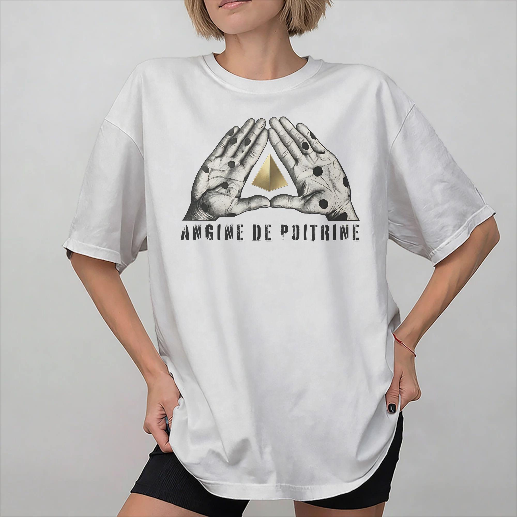 Angine de Poitrine Band Merch Unisex Women T Shirts Pure Cotton Tee Graphic  Tshirt Clothes S