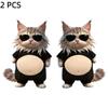 3D Fat Chai Dog Anti Collision Stickers DIY Cute Kitten Soft Silicone Self-Adhesive Stickers Children's Toy Birthday Gift