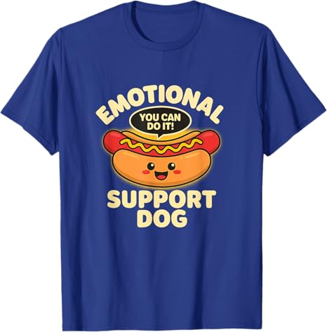 Emotional Support Hot Dogs Funny Kawaii Hot Dogs Design TShirt Y2k Cute Hotdog Graphic Outfit Womens Fashion Foodie Tee Tops