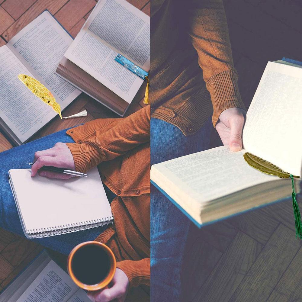 1PC Pick Rectangle Feather Instrument Shape Silicone Bookmark Resin Mold For Making Epoxy Resin Jewelry DIY Crafts Transparent