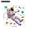 Astronaut und Stern Wandaufkleber Selbstklebende Weltraum-Themen Abziehbilder für Kinderzimmer Klassenzimmer Kinderzimmer Dekoration