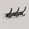 Chic Wall-Mounted Coat Hook - Rustproof Aluminum, 3/4/5/6/7/8 Hooks for Bedroom Clothes & Hats, Easy Organization & Stylish Room Decor