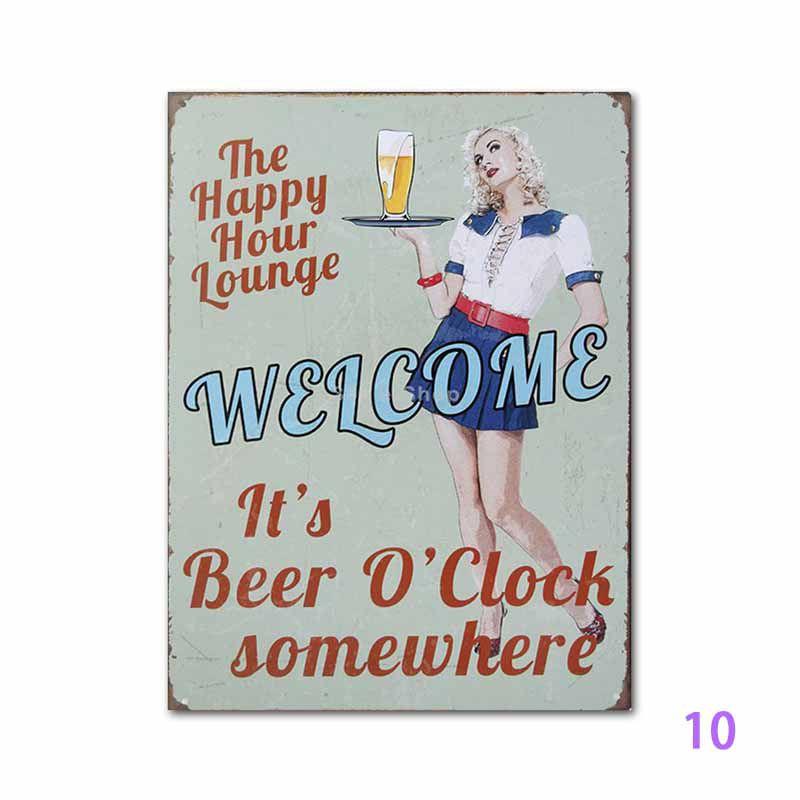 Timeless Cafe Bar Pub Beer Vintage Art For Stylish Living Room Decoration