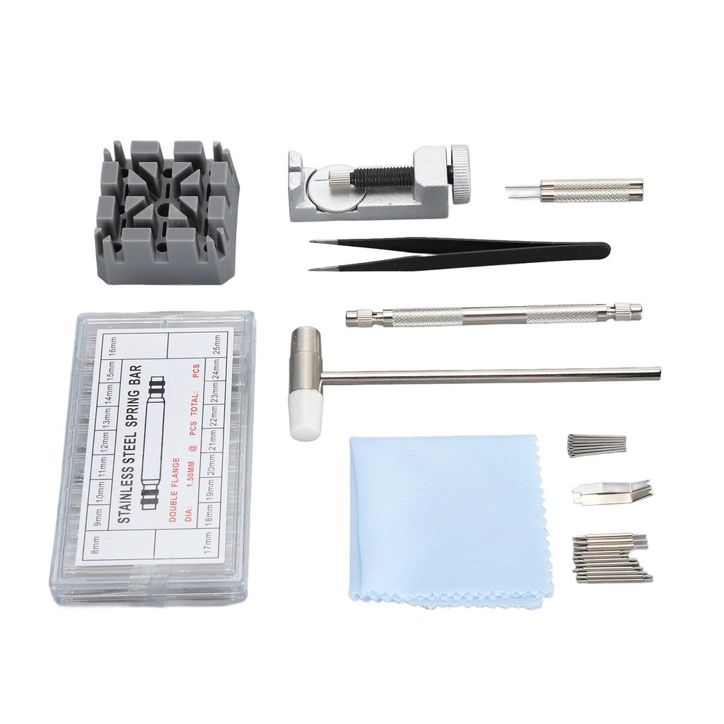 98 st Klockarmbandsstiftborttagare Reparationsverktyg Klockfjäderstiftsborttagare med 6 Extra