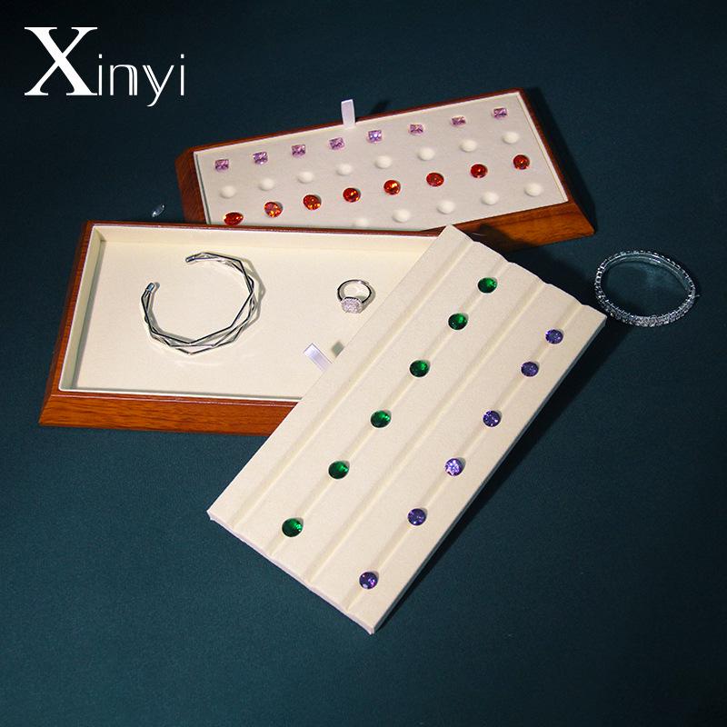 

Xin Yi Wood Grain Jewelry Display Tray for Gems & Beads