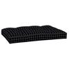 Black Checkered Pallet Cushion 120 X 80 X 12 Cm Fabric
