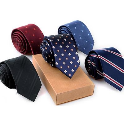 Men's Korean Style Trendy 6 Cm Polyester Business Ties